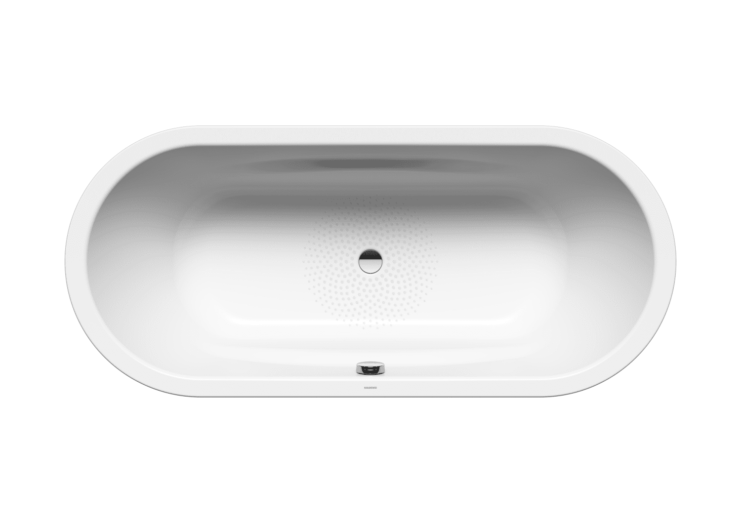 KA BW VAIO DUO OVAL Mod.951,1800x800mm, alpinweiß,Antislip