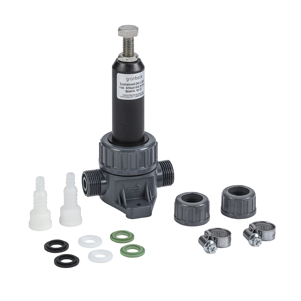 Gruenbeck Druckhalteventil DHV 3. CB18, di= 6, di= 12, 4 bar