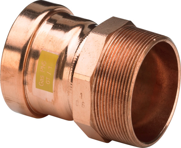 Viega Übergangsstück Profipress G XL 2611XL für Gas in 64,0mm x R2 1/2 CU