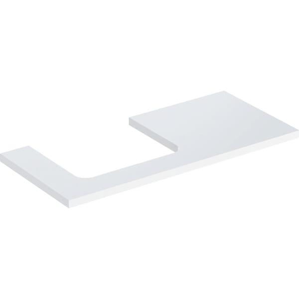 Geberit ONE WT-Platte, Ausschnitt li, für AWT 105x3x47cm, weiß hgl.