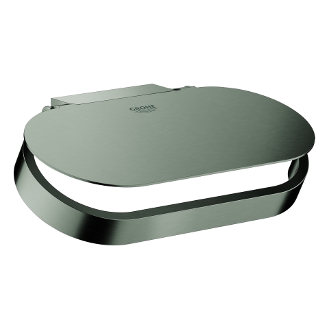 GROHE WC-Papierhalter Selection 41069 mit Deckel hard graphite gebürstet