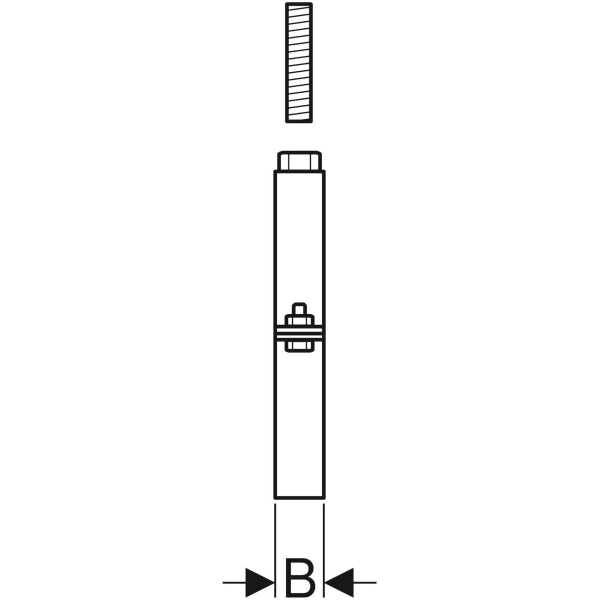 Geberit Pluvia Rohrschelle mit Muffe M16 d315