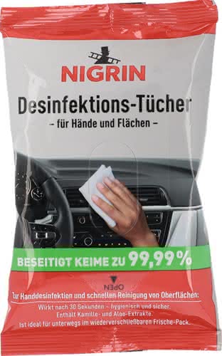 Desinfektionstücher 12 Tü.Btl.NIGRIN Desinfektionstücher 12 Tü.Btl.NIGRIN