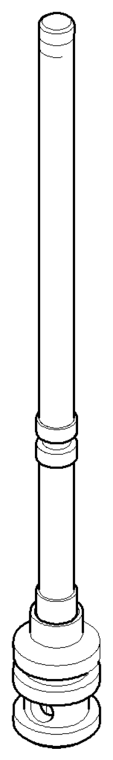 DO Zugstange für Umstellung ERSATZTEILE 04310903500 D 15 x 147,5 mm Chrom