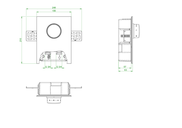 OVENTROP-Unibox T-RTL Thermostat, RTL, Echtglas schwarz OVENTROP-Unibox T-RTL Thermostat, RTL, Echtglas schwarz