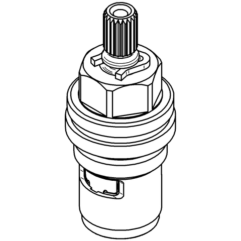 GROHE Oberteil 440441 90 Grad für Eichelberg Standventil chrom