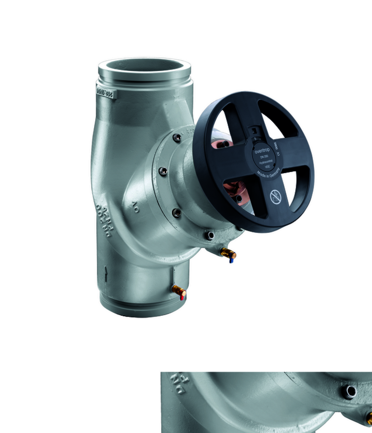 OVENTROP-Strangreg.Vent.Hydrocontrol VGC DN300,Rollnut-Anschluß 323.9mm,PN16,GG25