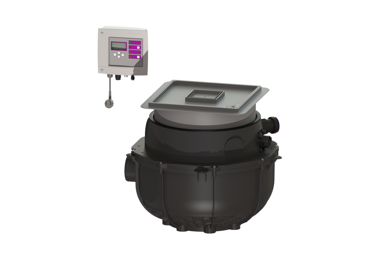 KESSEL-Hebeanlage Aqualift S Compact Tronic, GTF 1200, res., Bodenpl., befl.