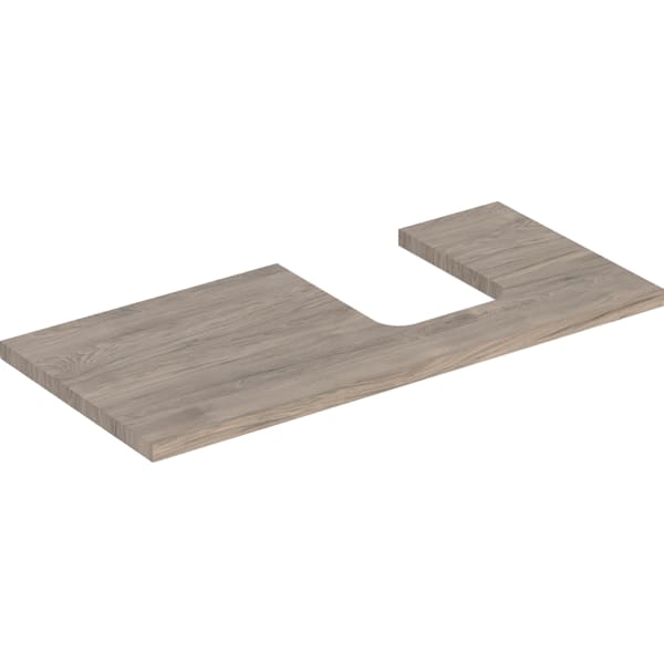 Geberit ONE WT-Pl. Aus re für AWT Schalenform 105x3x47cm, Nussbaum hickory