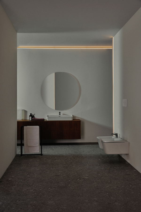 IS Wandtiefspül-WC Blend Cube AquaBlade 355x540x350mm Weiß