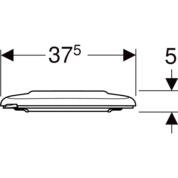 Geberit Renova Comfort WC-Sitz, barrierefrei antibakteriell, weiß