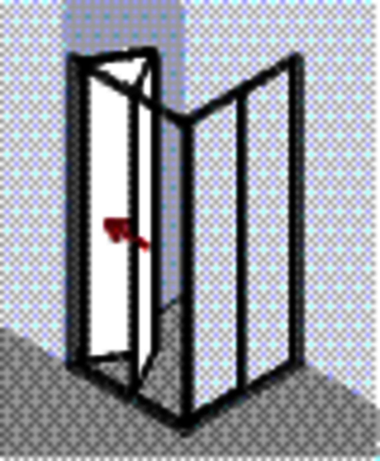 KR Kermi Eck-Halbteil Ibiza 2000 EF2 1000x1850 BV: 970-992 SIMG ESG klar