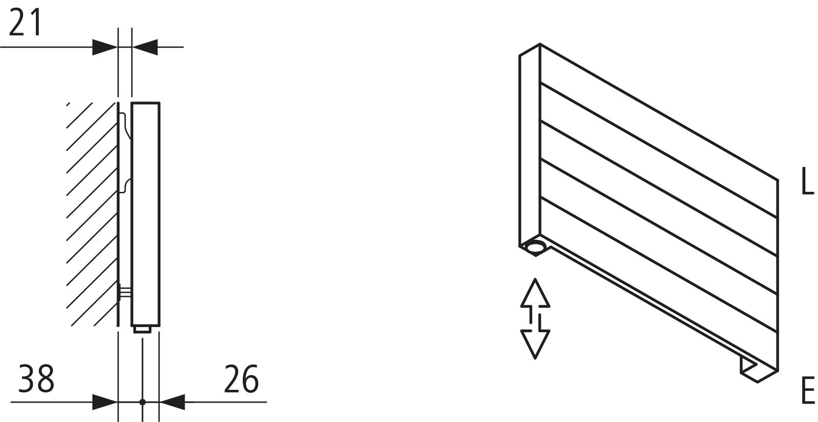 Kermi Heizwand HHN Typ10 BH630x43x1000mm QN660, RAL9016, 6bar, o. Abd, ANB12