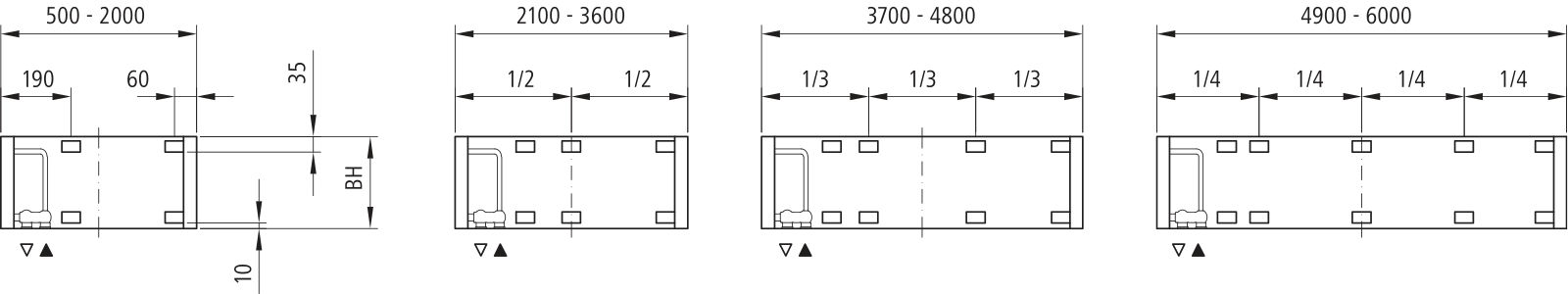 Kermi Heizwand HHN Typ10 BH910x43x2000mm QN1832, RAL9016, 6bar, o. Abd, ANB12