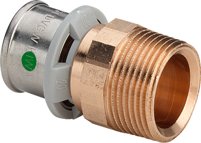 Viega Übergangsstück mit SC Sanfix P 2111 in 25mm x R1 Rotguss Viega Übergangsstück mit SC Sanfix P 2111 in 25mm x R1 Rotguss