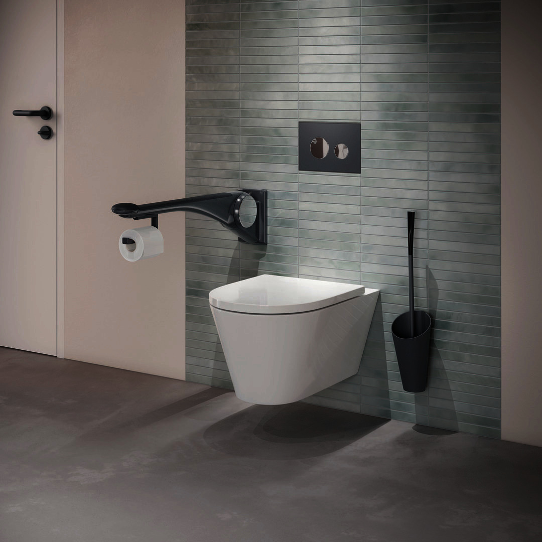 HEWI WC-Bürstengarnitur Ser 801, matt, zur Wandmontage reinweiß