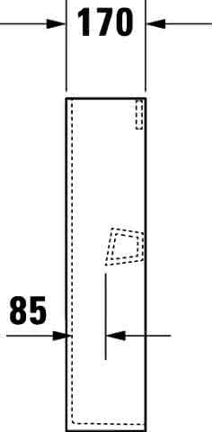 DU Standsäule Happy D.2 für 231680, 261665, 231660, weiß