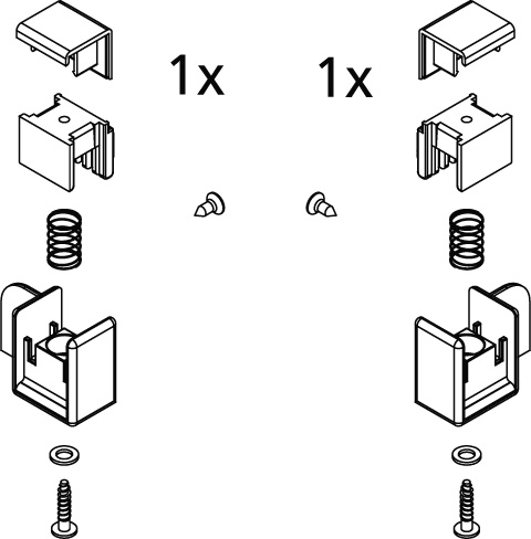 KR Kermi EBLI024 Set Haken unten kurz KR Kermi EBLI024 Set Haken unten kurz
