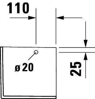 DU Halbsäule Happy D.2 für 231680, 261665, 231660, weiß