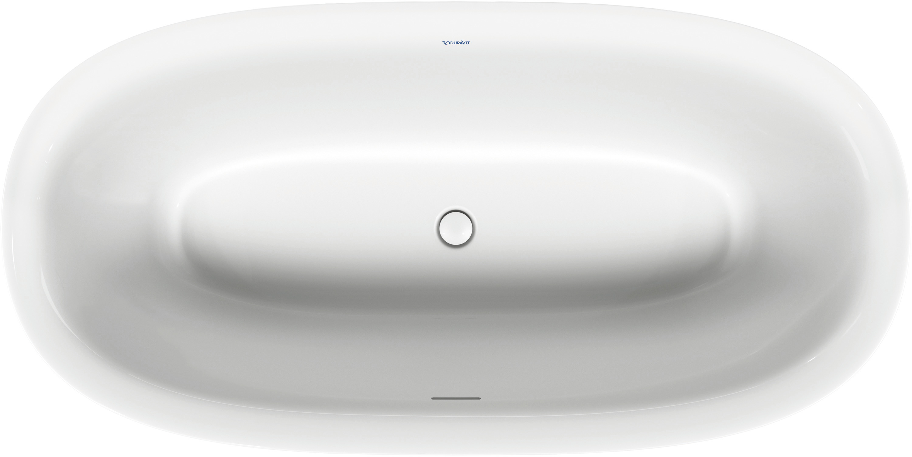 Duravit White Tulip BW Oval 1600x800,Freist. Acryl,Nahtl.VK, Rückenschr.2 L/R,Weiß