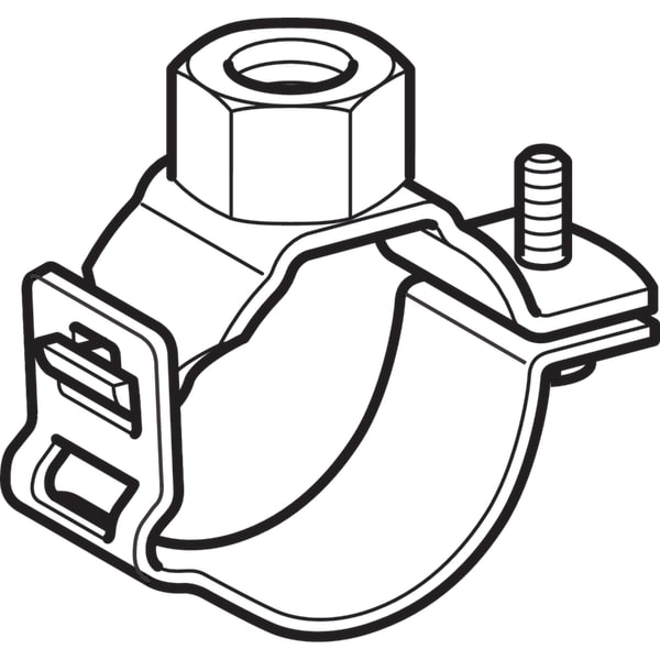 Geberit Rohrschelle mit Gewindemuffe G1/2 verstellbar d40/48