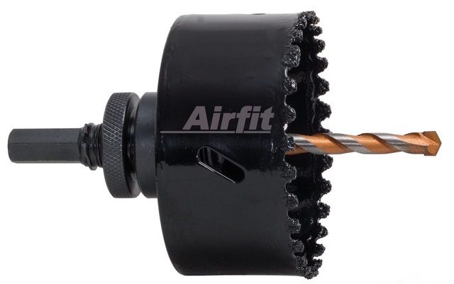 airfit Kreisschneider 86mm, Hartmetall mit Aufnahme, für Steinzeugrohr