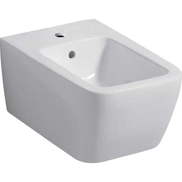 Geberit iCon Wandbidet eckig mit Überlauf, weiß, KeraTect