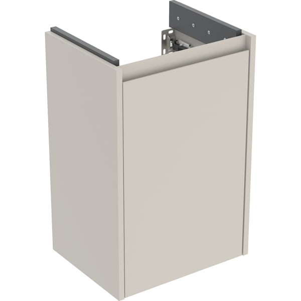 Geberit Renova Plan US für HWB, mit 1 Tür 40x60,6x31,1cm, sandgrau/l. seidenmatt