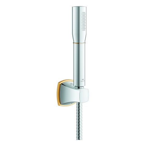 GROHE Wandhalterset Grandera Stick 26901 1 Strahlart 7,6 l/min chrom/gold