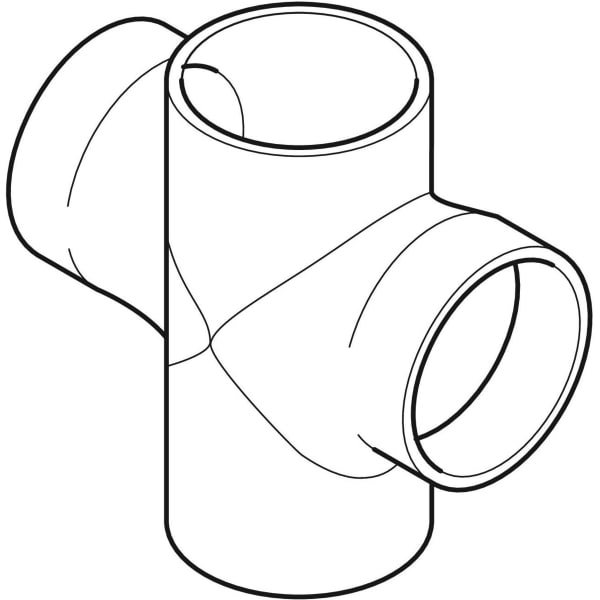 Geberit Silent-db20 Bogenabzweig 88,5Gr zweifach d110/110