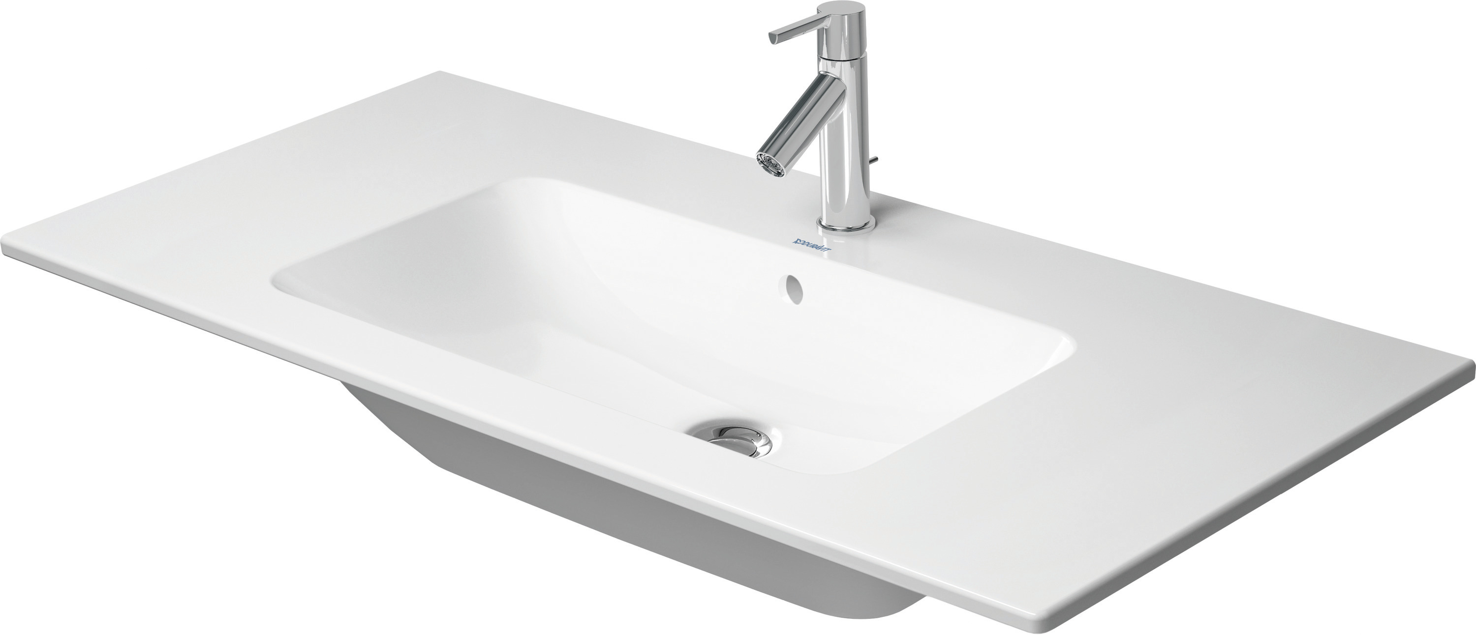 DU Möbelwaschtisch ME by Starck 1030 mm mit ÜL, mit HLB, o.HL, weiß