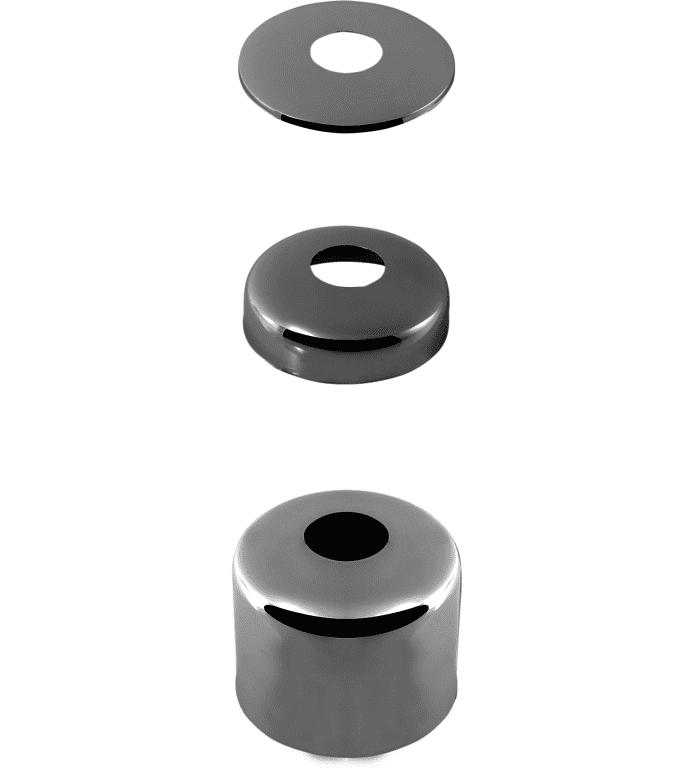 Hahnrosetten MS vc 3/4" x 10 mm