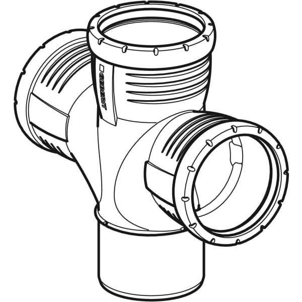 Geberit Silent-Pro Bogenabzweig 2-fach 87,5Gr d110/110/110