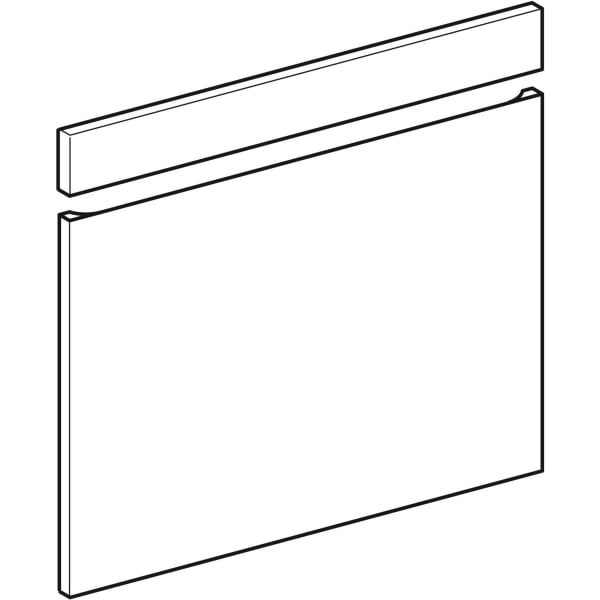 Geberit Schubladen-/Front Set für Renova Plan US für Waschtisch, B:75, weiß
