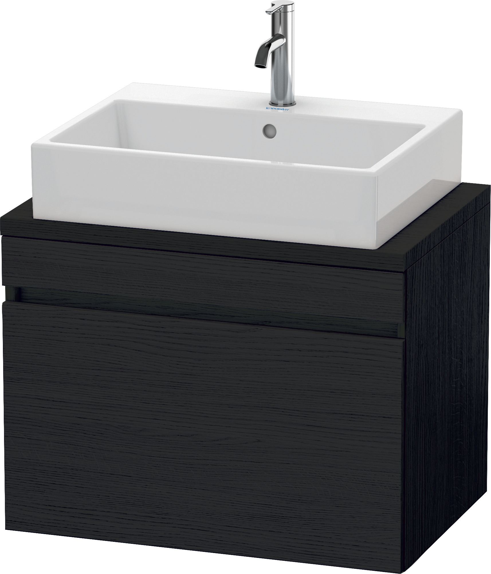 Duravit WTU DuraStyle f. Konsole 512x700x478 1 Auszug, Eiche Schwarz