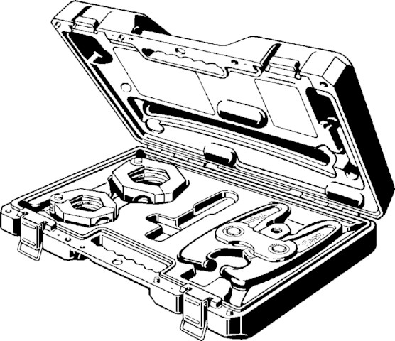 Viega Pressbackenset 2296.3 in 42/54mm Kunststoff grau