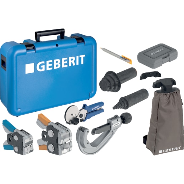 Geberit FlowFit Koffer bestückt (2) mit Einsatz 20-I, d16-75 Geberit FlowFit Koffer bestückt (2) mit Einsatz 20-I, d16-75