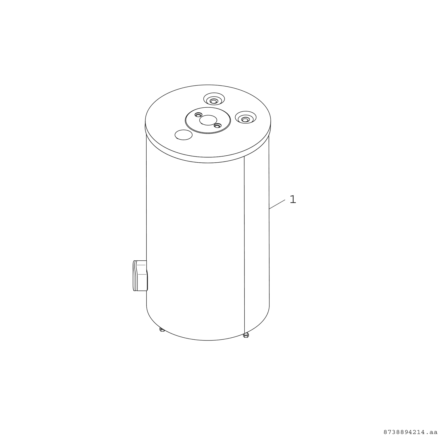BOSCH untensteh. Systemspeicher STORA W 120-5 O1 A, 980x600, 115 L, silber