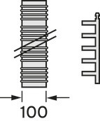 Vaillant Set 5 Abgasleitung Brennwert für flexible Abgasleitung DN 100, PP,15m Vaillant Set 5 Abgasleitung Brennwert für flexible Abgasleitung DN 100, PP,15m