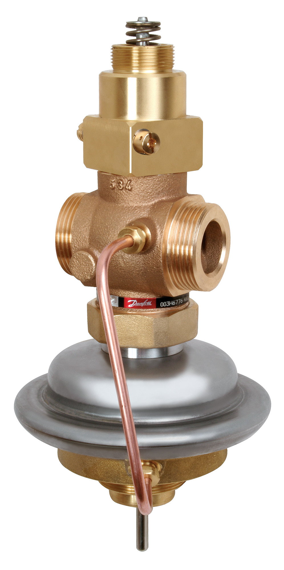 Danfoss Vol.-stromregl. m. Stellv. AVQMT DN15, Kvs 1,6, PN25, RG5, G3/4 A