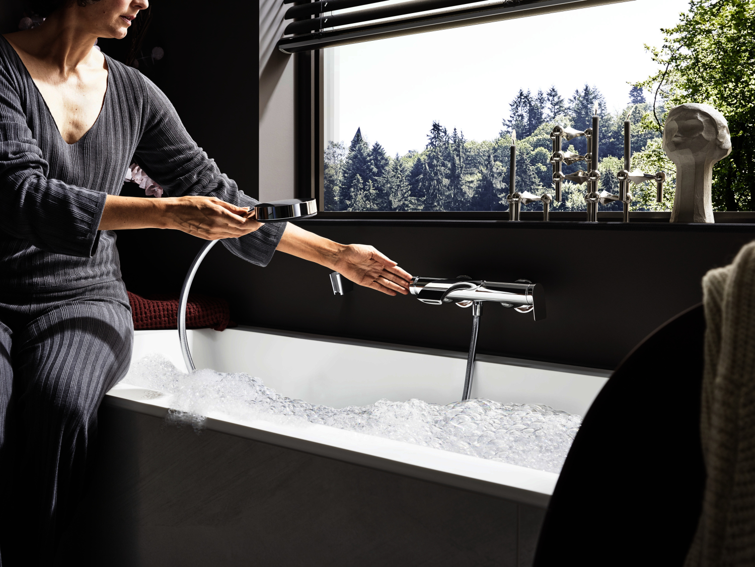 Hansgrohe Wannenmischer Aufputz Vivenis chrom