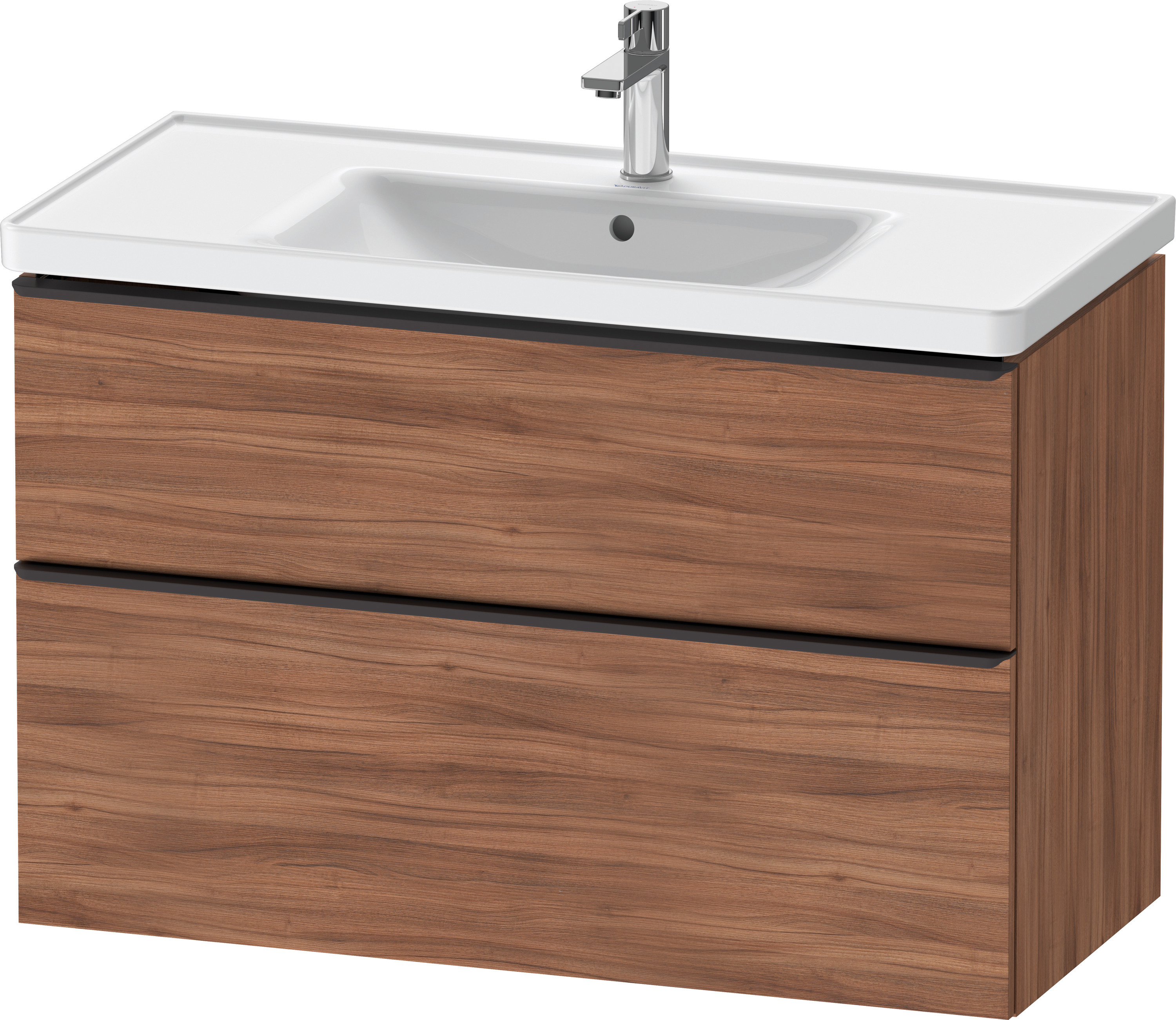 Duravit D-Neo WTU,Ausz:1,Schubk:1,GR:Dia.Schw 984x452x625mm,Wandh,Nussbaum Matt,Dekor