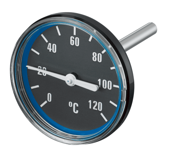 OVENTROP-Thermometer für Regumat DN 25/DN 32/DN 32 plus, blau