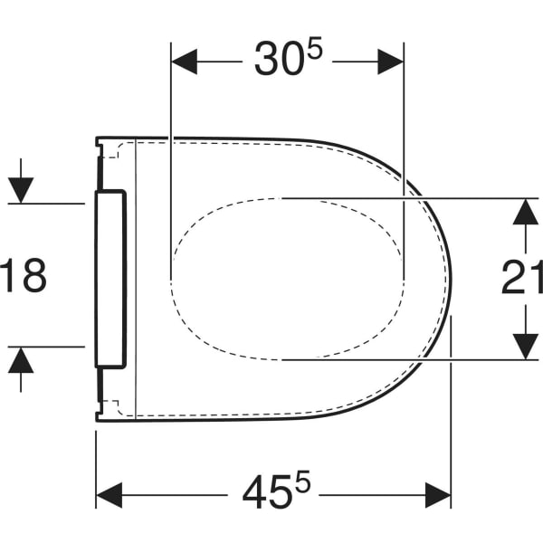 Geberit ONE WC-Sitz weiß-alpin