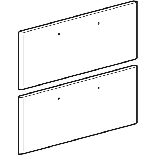 Geberit Schubladenfront für WTU it! Breite 90 cm, 2 Schubladen, weiß