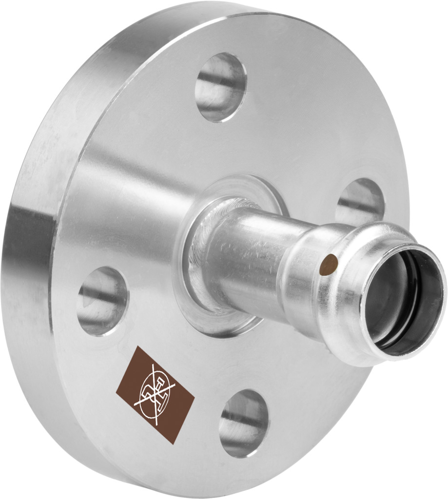 Viega Flanschübergang mit SC Temponox 1759.1 in 35mm Stahl nichtrostend