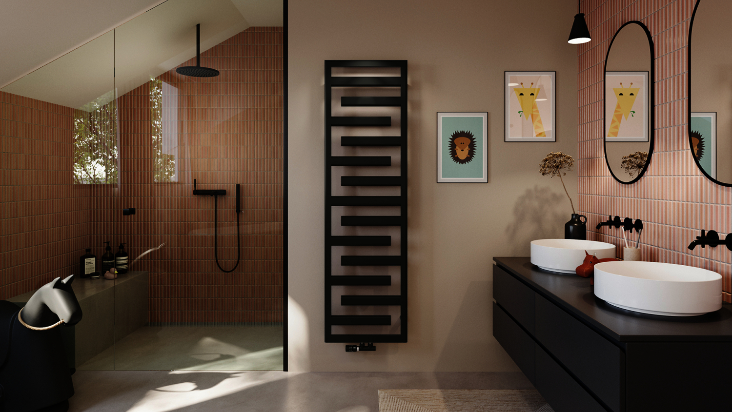 ZE Design-Heizkörper Tetris TETSS110050WZZZ 1100x45x500 RAL 1035