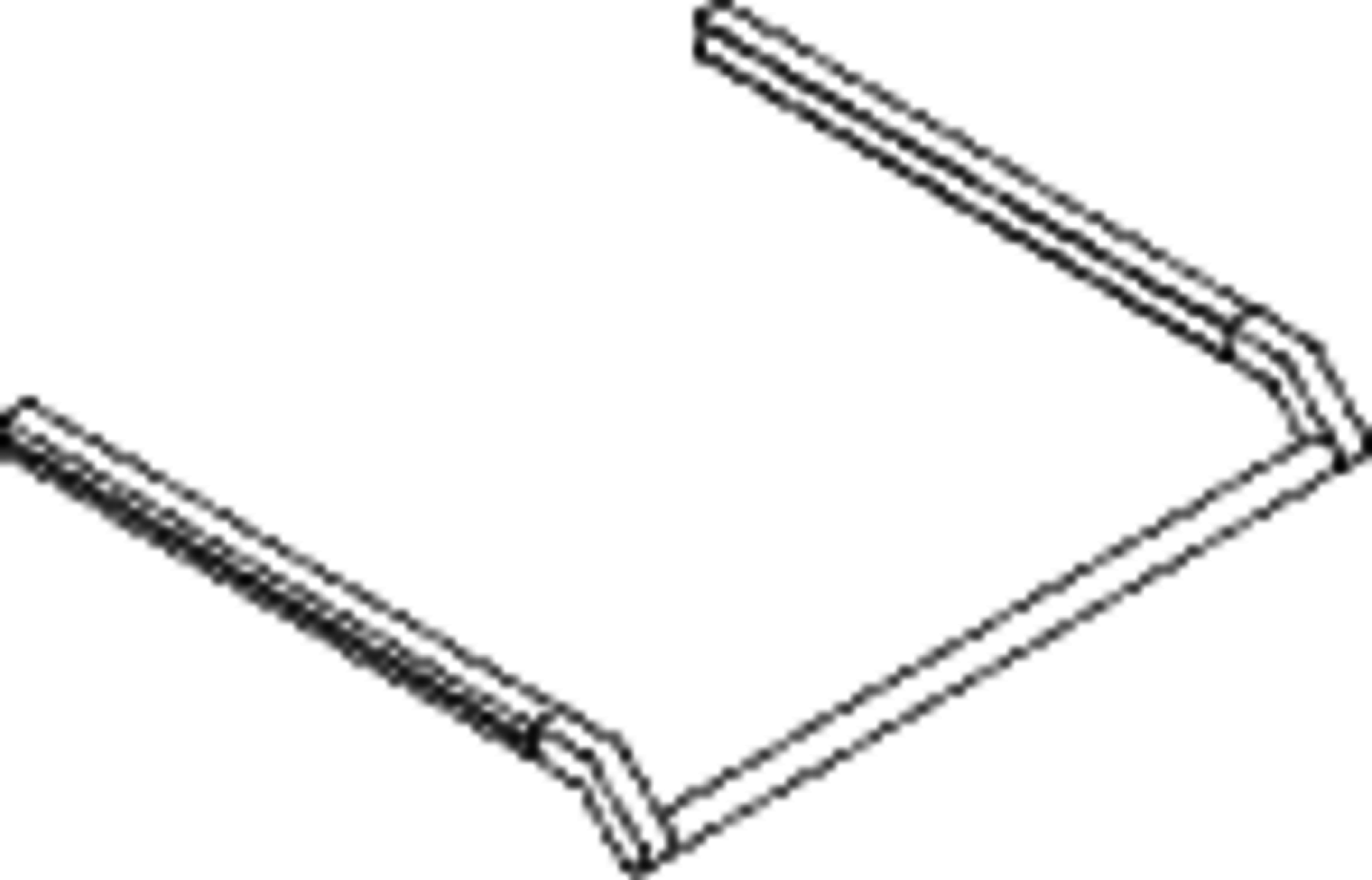 HEWI Waschtischprofile mit Haltegriff, d:25mm, plvb schw tiefmatt