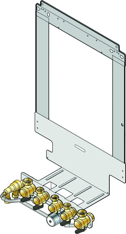 Remeha Montagerahmen mit Armaturen für Calenta Ace Combi 28c Remeha Montagerahmen mit Armaturen für Calenta Ace Combi 28c
