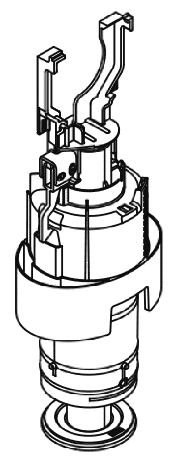 HEWI Auslassventil, WC-Modul S 50, für Vorwandlemente S50.02.02.